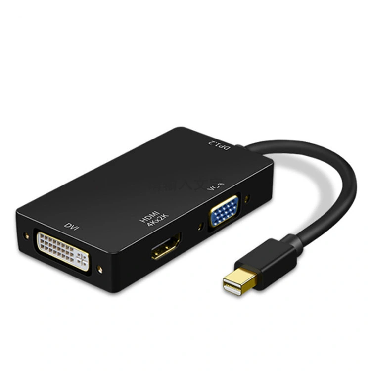 Anera Hot Sale Mini Dp Display to HDMI VGA DVI Converter Video Converter Adapter Cable