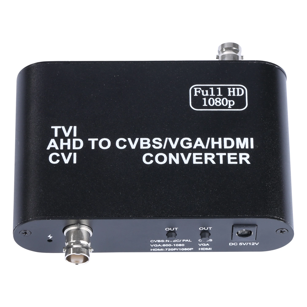 1080P 60Hz Tvi/Ahd/Cvi to CVBS/VGA/HDMI Video Converter