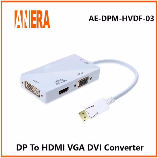 Anera Vendita calda 1080P Dp Display a HDMI VGA DVI Cavo adattatore convertitore video
