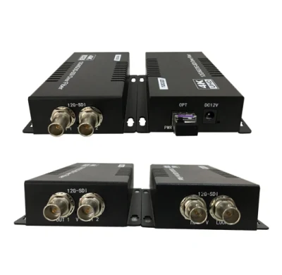 Estensore in fibra ottica SDI da 12 g con convertitore video HD 4K in fibra a loop ottico