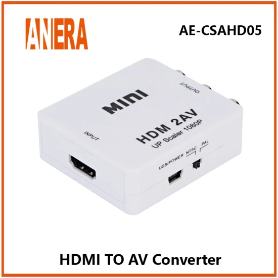 Anera Vendita calda HDMI Maschio a VGA Femmina HDMI AV Convertitore video con audio
